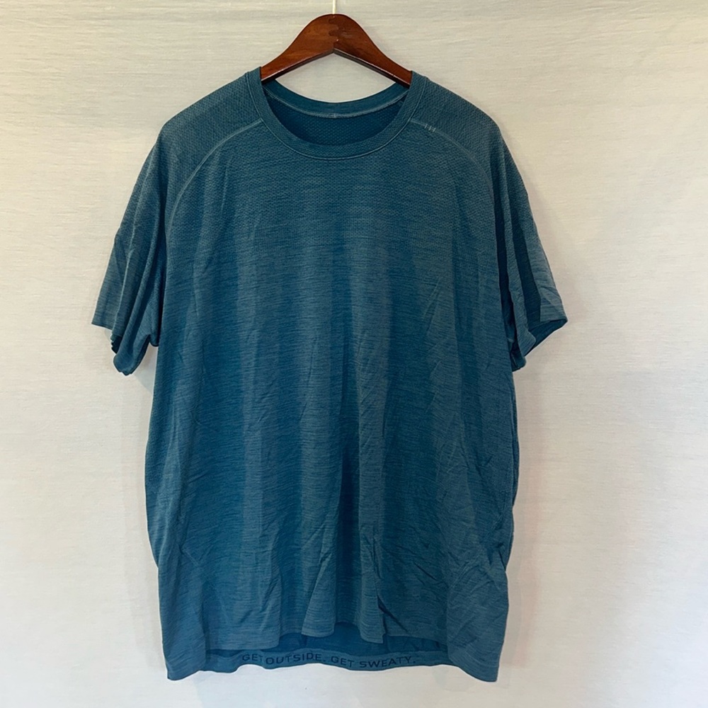 Blue Lululemon Short Sleeve Shirt